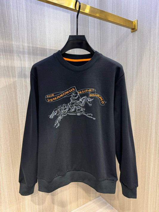 herm embroidered sweatshirt