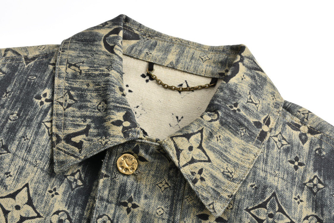 Louis Jacquard denim jacket