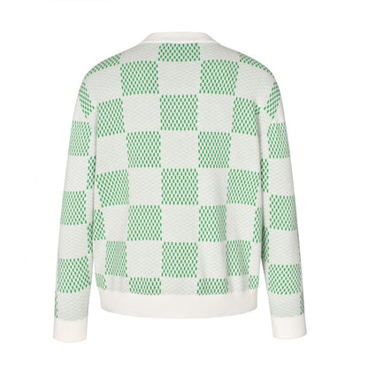 louis Pharrell checkered sweater