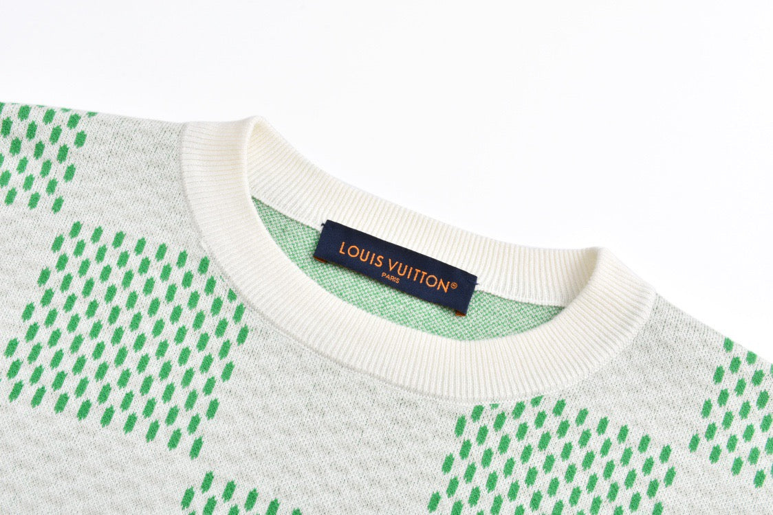 louis Pharrell checkered sweater