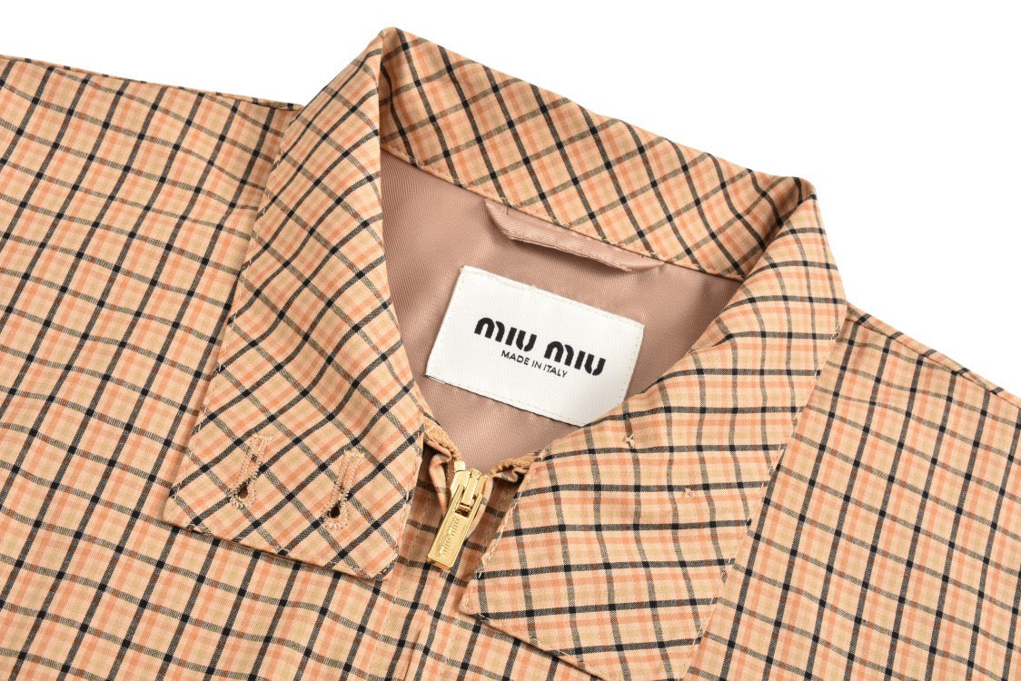 miu Checked jacket