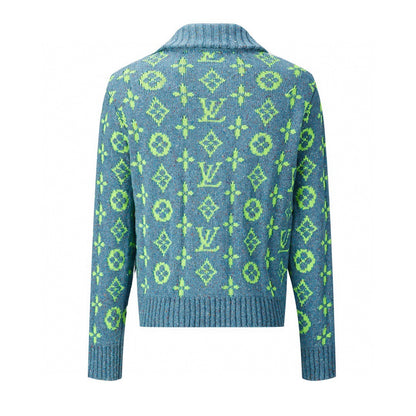 louis Jacquard Cardigan Sweater