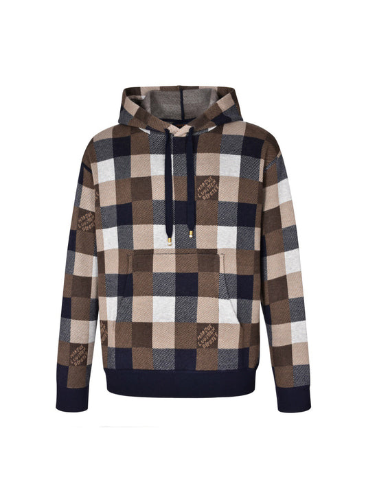 louis Checkerboard wool hoodie