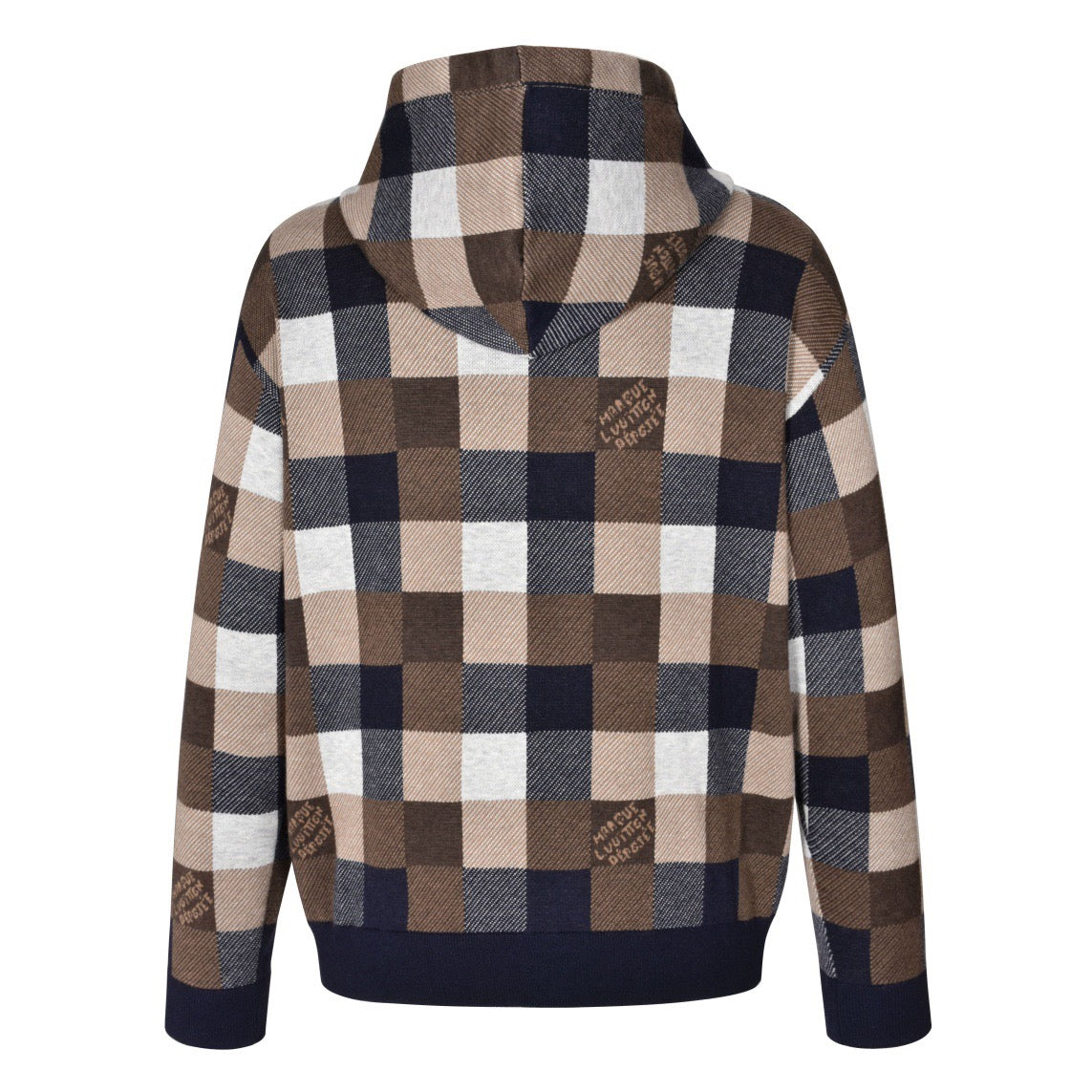 louis Checkerboard wool hoodie