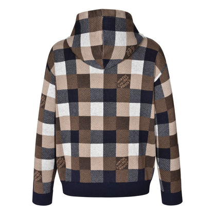 louis Checkerboard wool hoodie