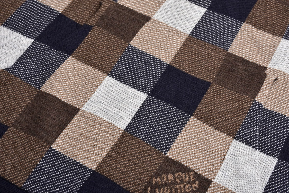 louis Checkerboard wool hoodie