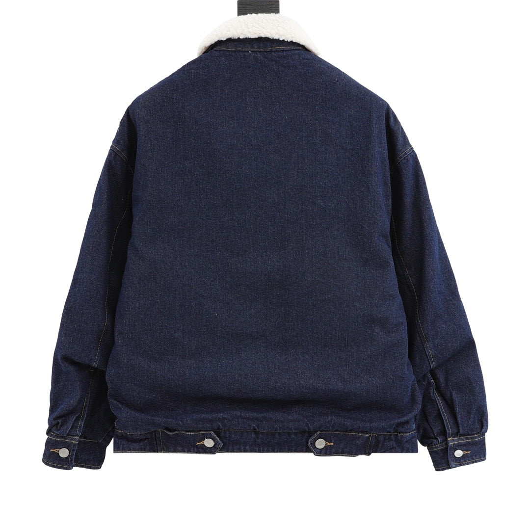 PRA denim lambswool jacket