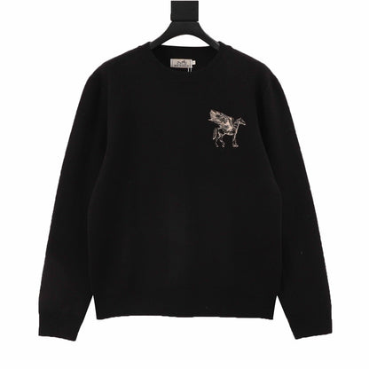 herm embroidered sweatshirt