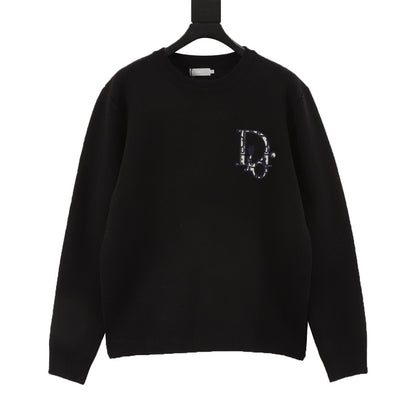 CD embroidered sweatshirt