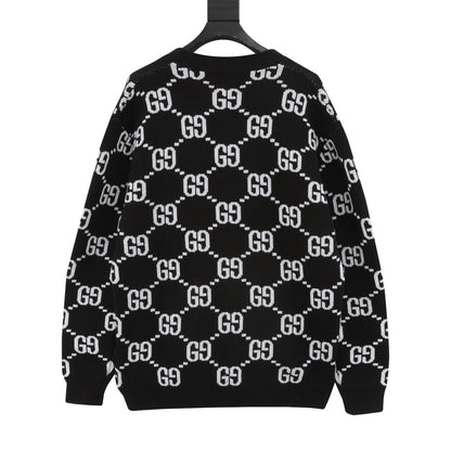 gucc Jacquard Cardigan Sweater