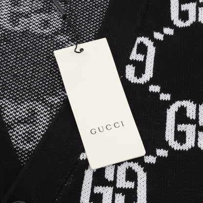 gucc Jacquard Cardigan Sweater