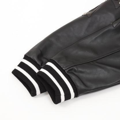 chrom Paneled leather jacket