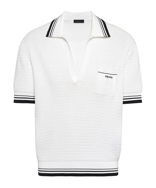 pra knitted polo shirt